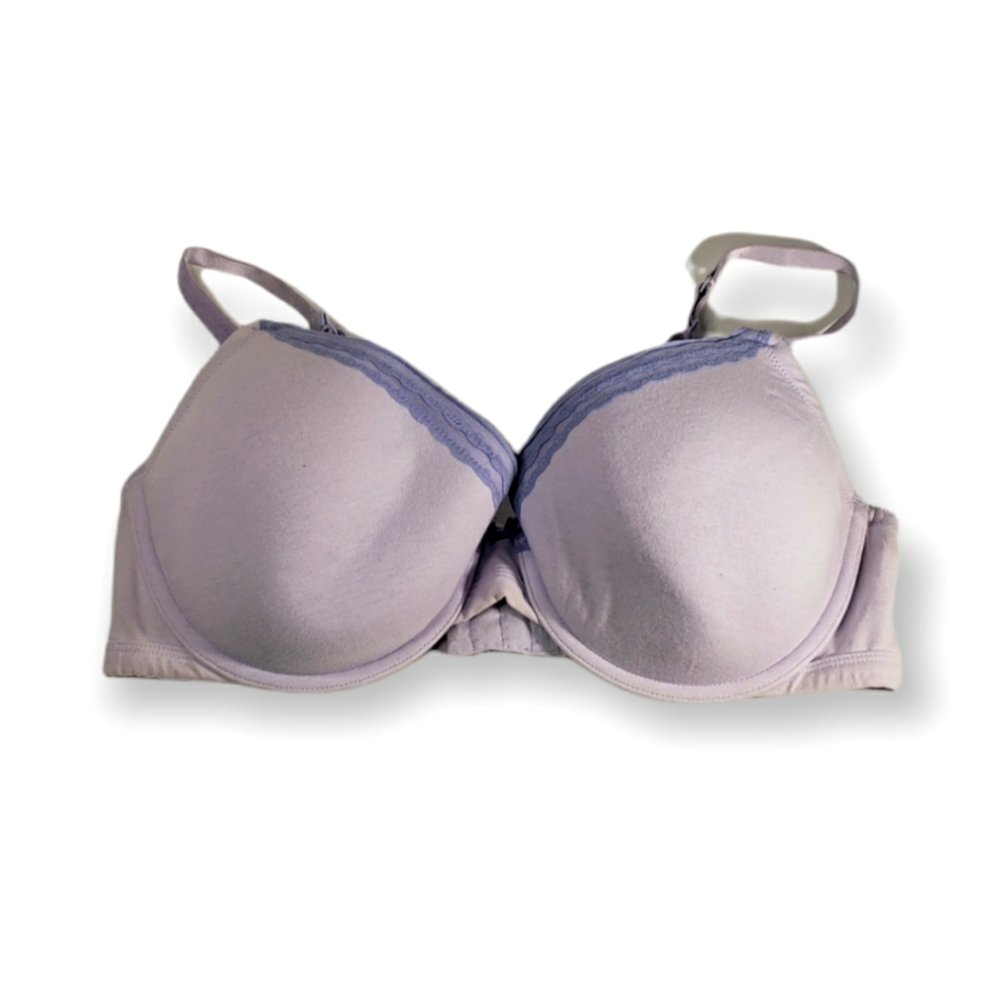 Aerie Lavender Cotton Semi Padded T Shirt Bra